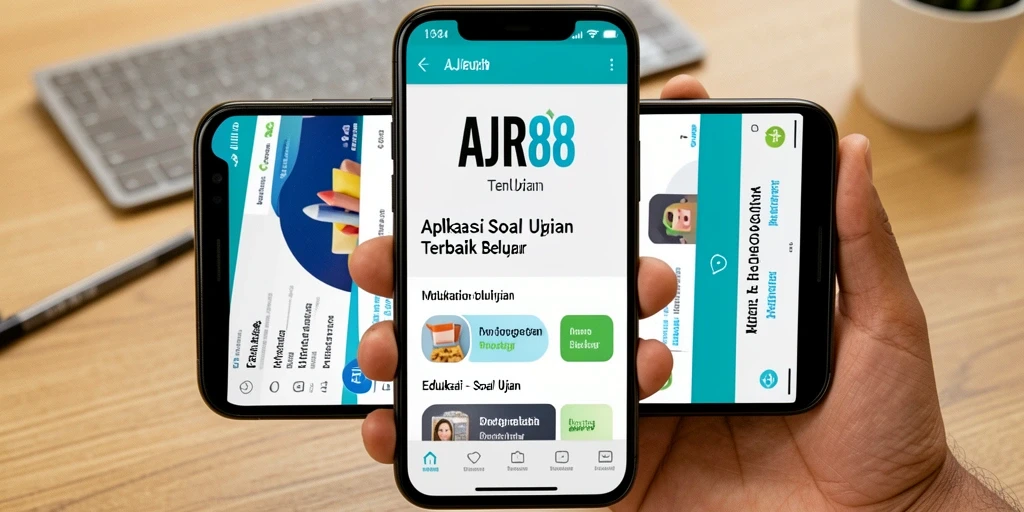Tampilan antarmuka aplikasi Soal Ujian AJR88 yang user-friendly.