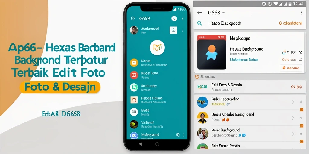 Antarmuka aplikasi G668 yang sederhana dan fungsional.