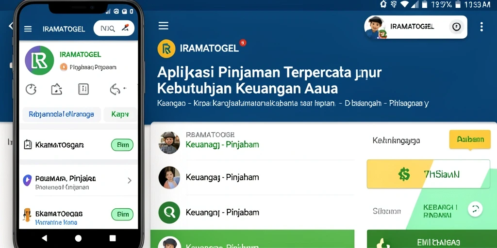 Antarmuka IRAMATOGEL yang user-friendly untuk aplikasi Pinjaman.