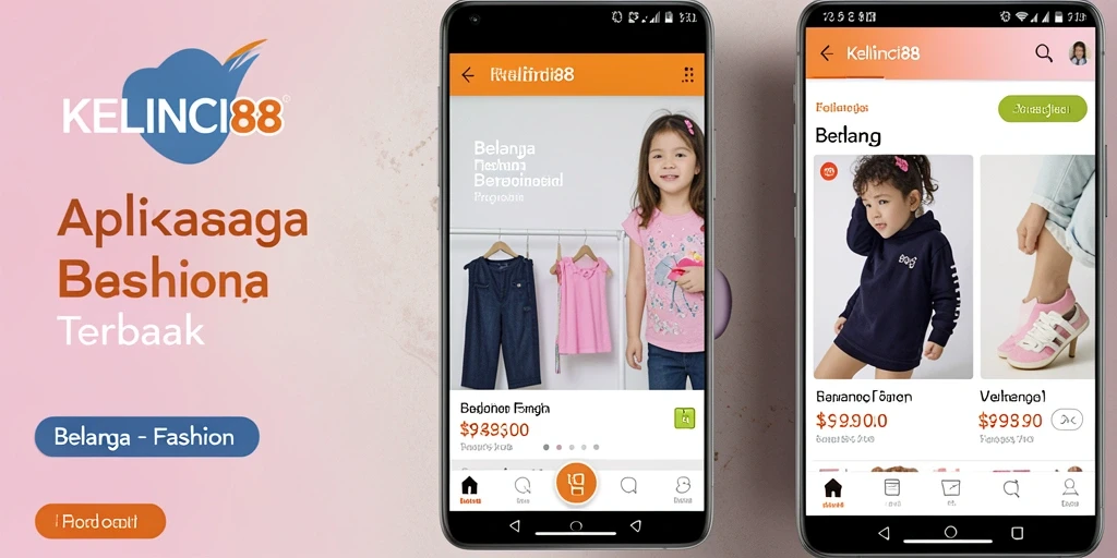 Antarmuka KELINCI88 dengan berbagai pilihan fashion menarik.