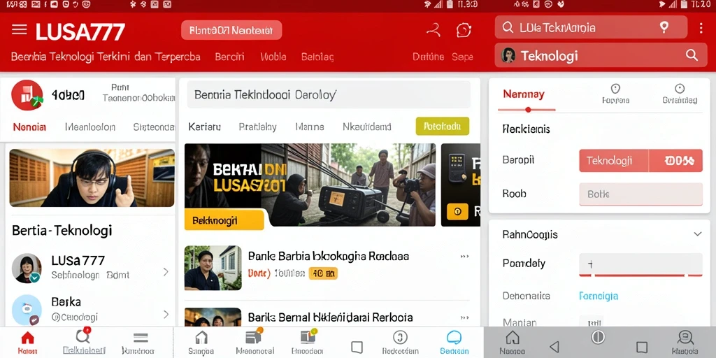 Antarmuka <strong>LUSA777</strong> yang menarik dan mudah digunakan.