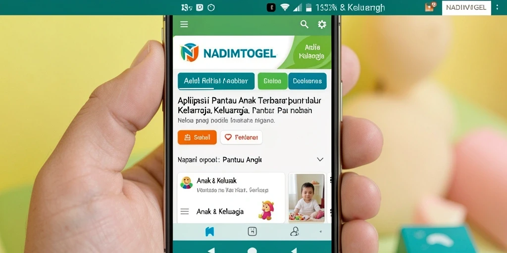 Antarmuka intuitif dan fitur lengkap dari NADIMTOGEL untuk Pantau Anak.
